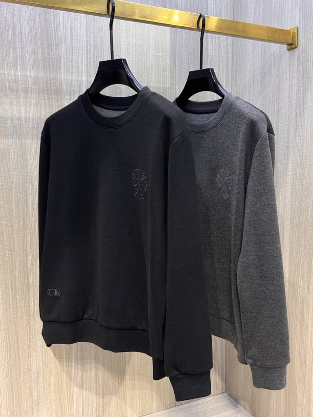 Model L815# Unisex Chrome Hearts Autumn/Winter 2025 crewneck sweatshirt with la