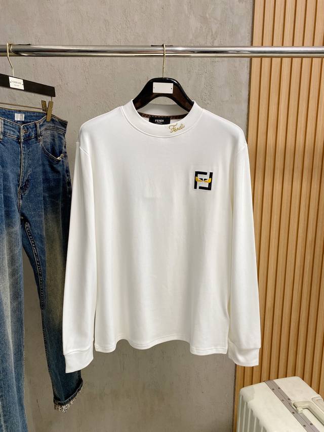Fendi 25Ss new fall arrival, new trade order, round-neck long-sleeved bottoming
