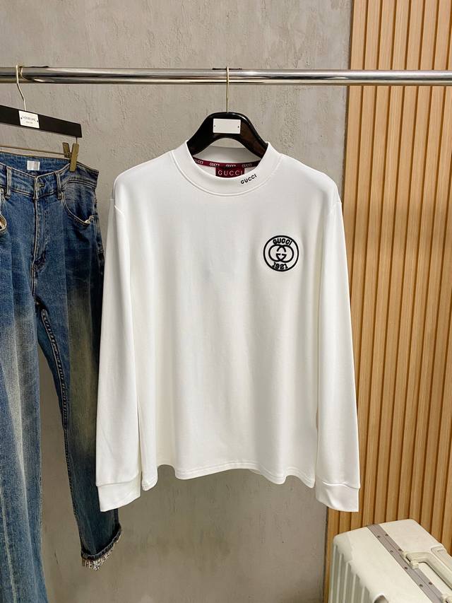 Gucci 25Ss autumn new arrival, new trade order, round-neck long-sleeved bottomi