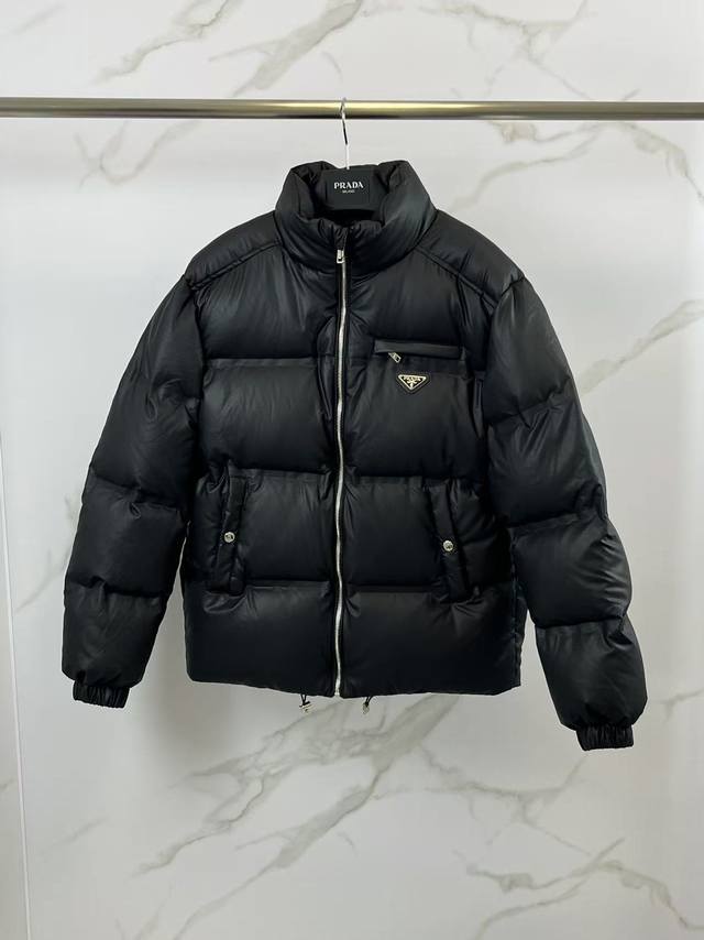Premium down Prada Prada technological leather film down jacket with glued versi