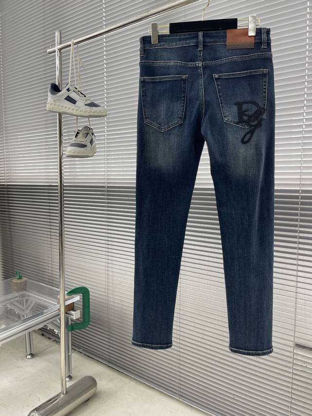 Dg 2025Fw new jeans, naturally washed and resistant to deformation and discolora