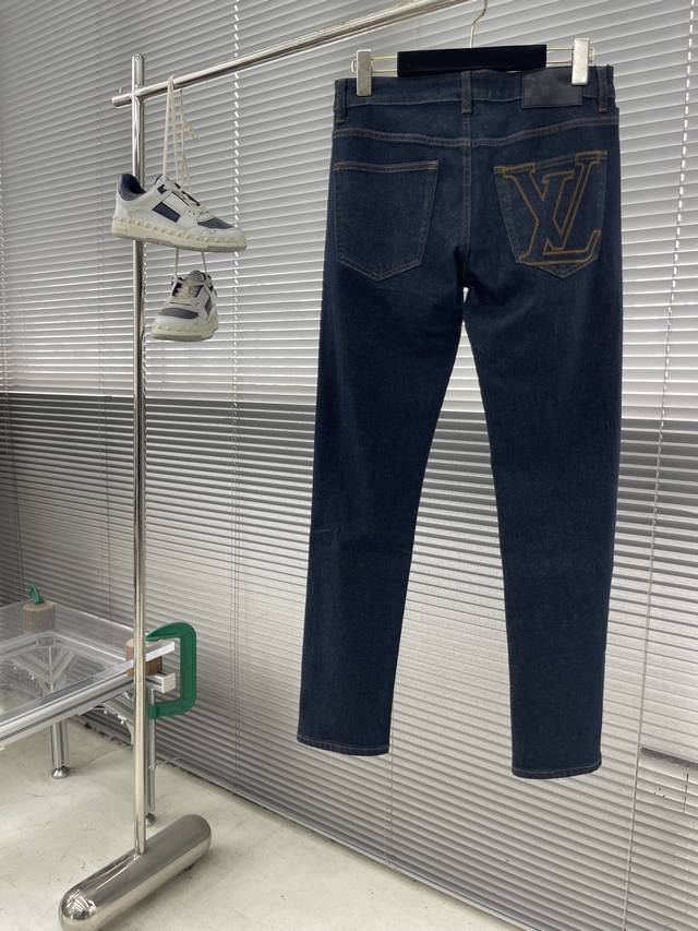 Donkey brand 25 early autumn new jeans fabric with stretch blue washed denim co