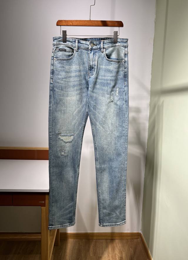 New Fall 2025 Dg Autumn/Winter Men's Business Casual Blue Denim Jeans. Sourced