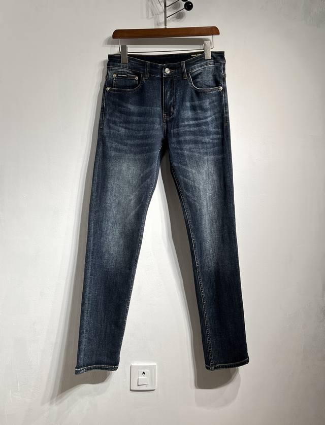 New Fall/Winter Dg 2025 Men's Business Casual Blue Denim Jeans. Sourced from a