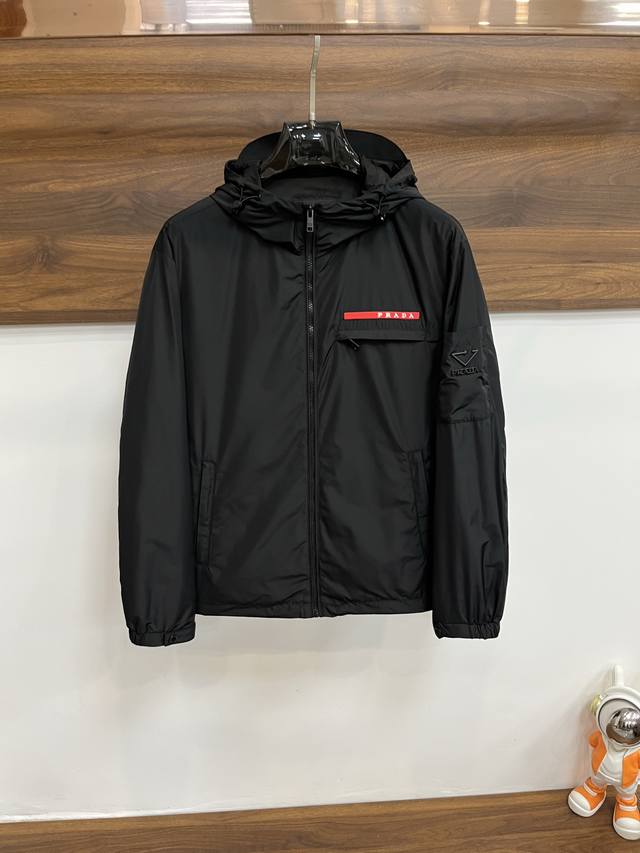 Featured: Prada's new 2025 Early Fall collection. This Prada hooded cotton-padd