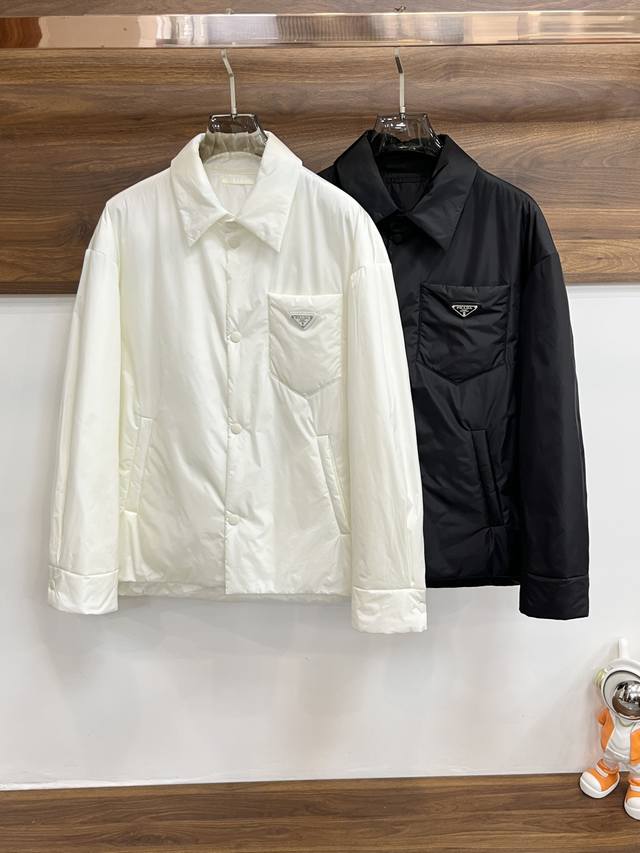 Featured: Prada's 2025 Early Fall new release. This Prada lapel cotton jacket i