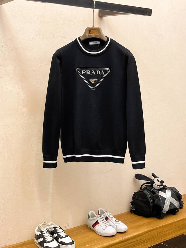 Prada's new men's wool sweater for early fall 2025 is a hot-selling item in our