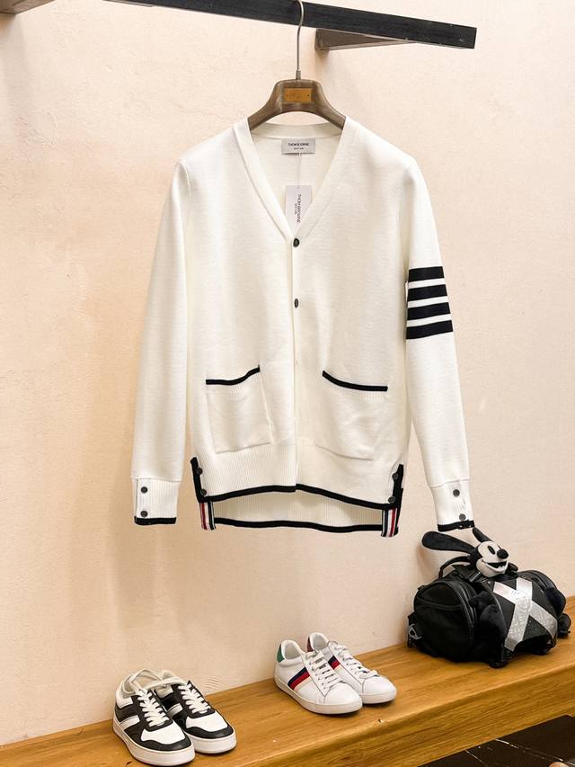 Tb High version fit version 2025 autumn and winter new sleeve jacquard fusion wo