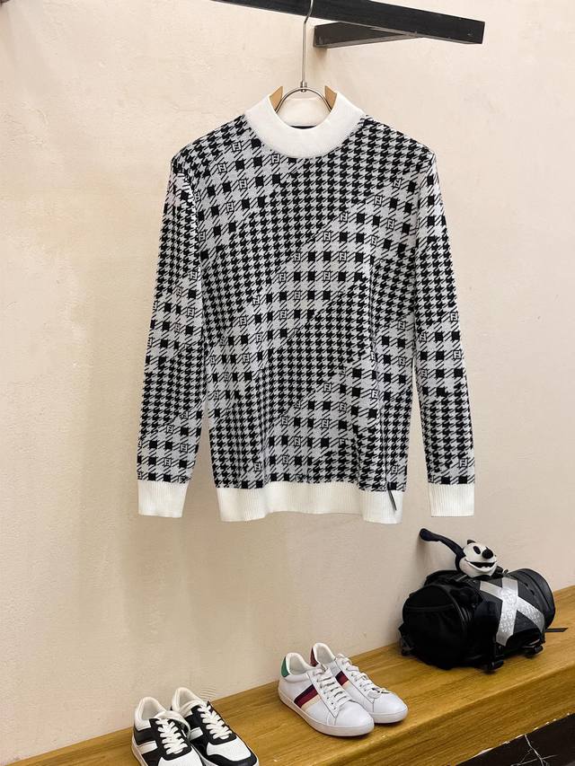 Fendi's new autumn and winter 2025 sweater counters simultaneously use wool + Te