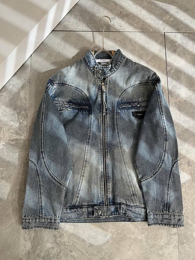Giv*Chy Ji*Xi's new 2025 autumn and winter unisex denim long-sleeved jacket inje