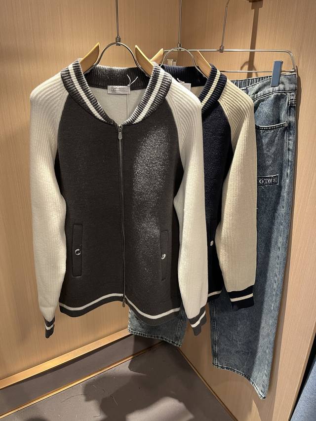 Bc - Brunello Cucineli's new Autumn/Winter 2025 knitted wool jacket features the