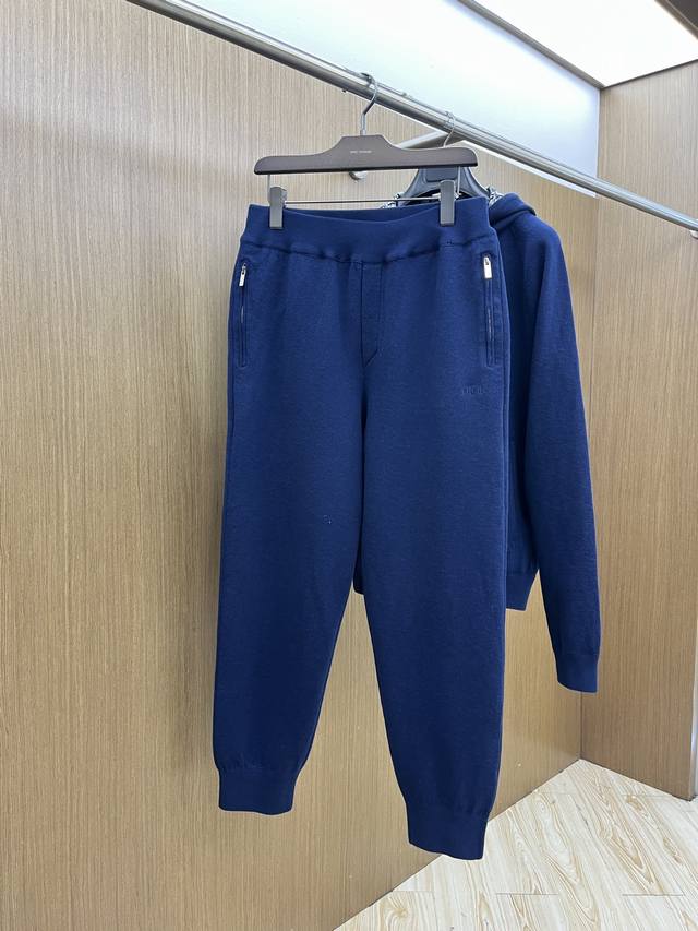 Dior Classic Autumn/Winter Wool Jacquard Sweatpants, Unisex. Crafted from premiu