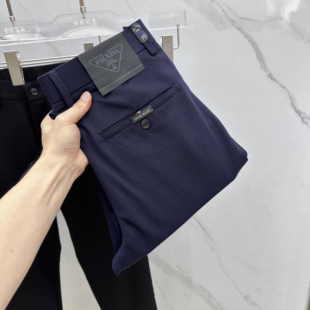 Prada's new 2025 early fall casual pants and trousers are available on the offi