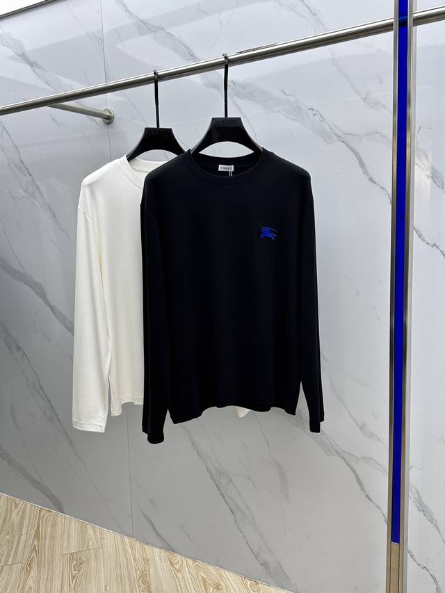 Burberry's new 2025 Early Fall long-sleeved T-shirt, a must-have! A versatile wa
