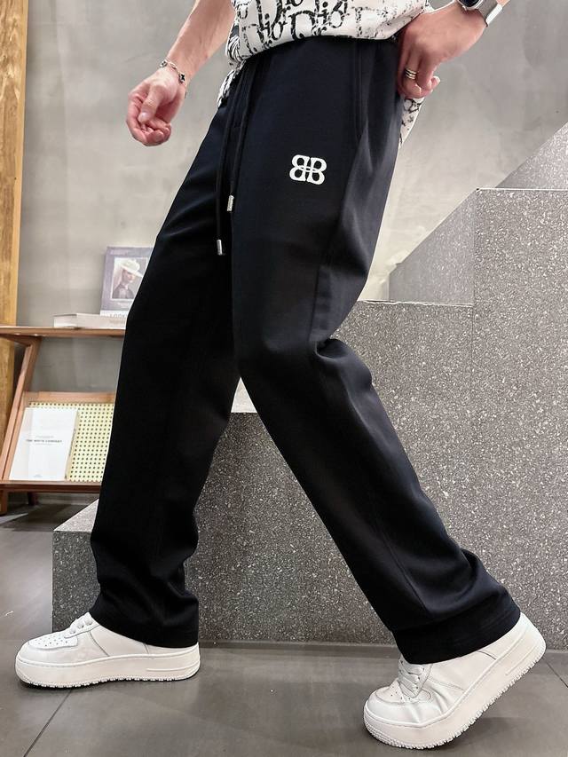Balenciaga's new 2025 summer cupro-ammonia silk modal air-layer casual sweatpan