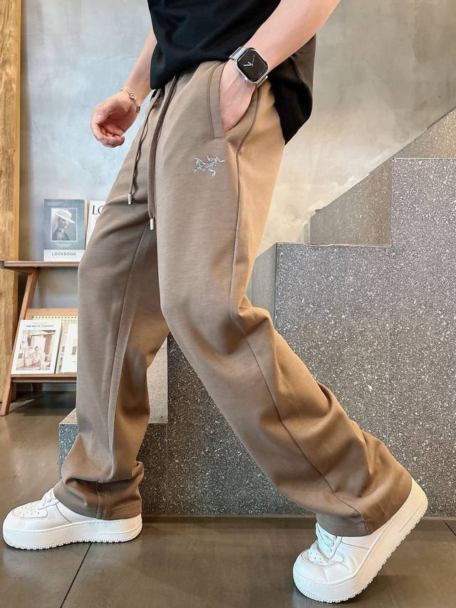 Armani's new 2025 summer cupro-ammonia silk modal air layer casual sweatpants f