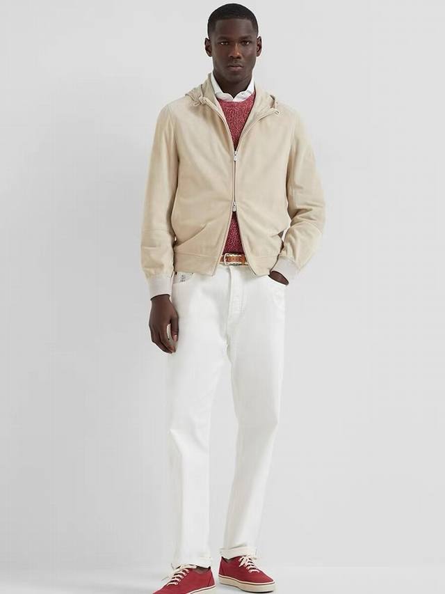 Imported suede Brunello Cucinelli autumn and winter counter same style Men's ca