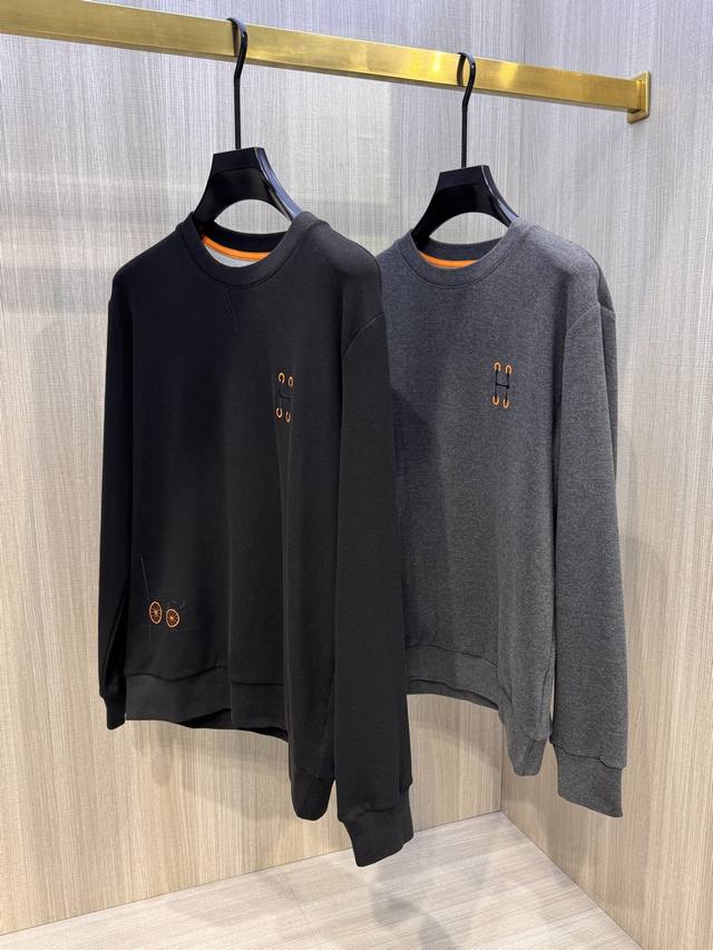 Model Hs209#, the latest 2025 Fall/Winter men's cashmere crewneck sweatshirt fr