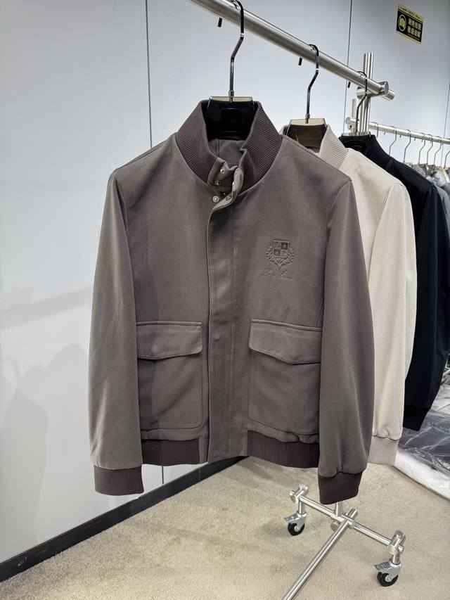 25Autumn and winter old money style LP stand collar jacket is made of imported K