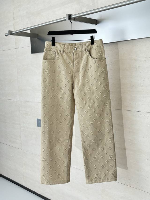 LV Louis 25Ss Pharrell Embossed Denim Pants . Originally purchased for 16,700,