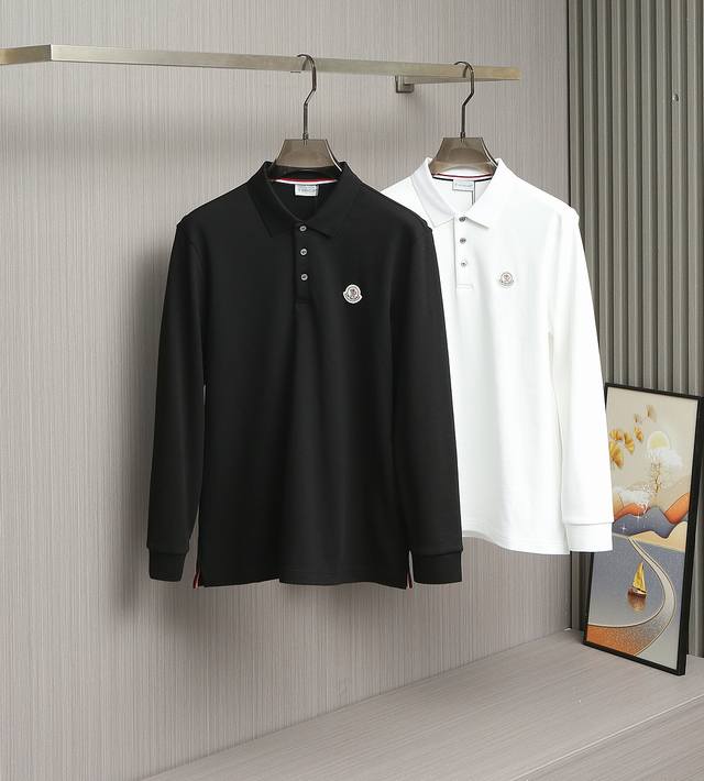 Moncler's new 2025 Fall/Winter long-sleeved polo shirt is available from a Hong