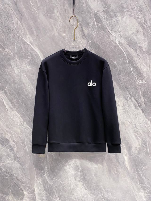 Alo 2025Ss autumn and winter new arrival long-sleeved space cotton sweatshirt, c