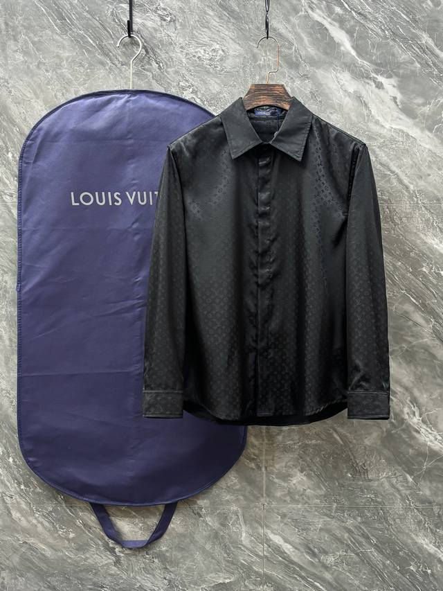 Original Lv brand men's high-end fashion long-sleeved shirt, a trading company