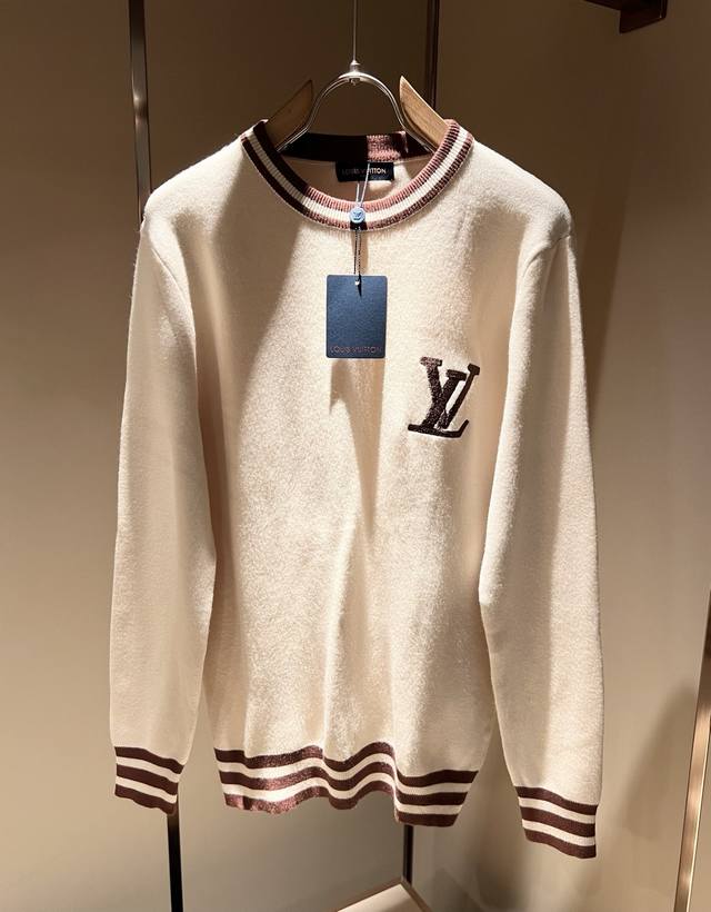 Louis Vuit*On 2025 Fall/Winter Louis Family Luxe Knitted Wool Sweater! Unisex st