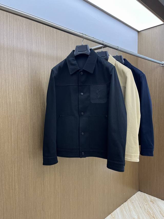 Ysl 2540Ss Fall/Winter New Jackets and Coats Collection. Made of custom denim fa