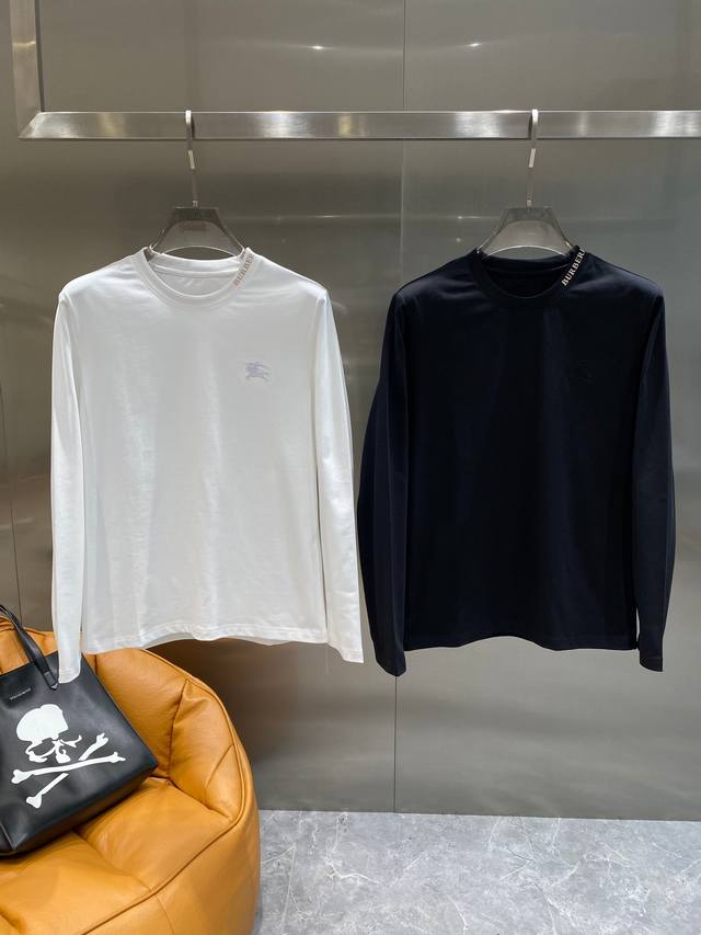New long-sleeved Bbr Ba*li Aw autumn new arrival, a casual crew-neck long-sleev