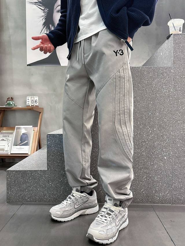 Y-3 2025 Fall/Winter New Casual Pants! These classic brand logo casual pants are