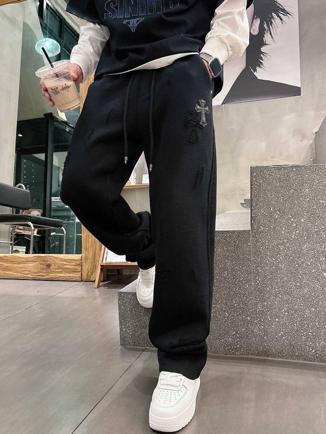 Ch Top-quality 2025 Fall/Winter Casual Pants! These classic brand logo casual pa