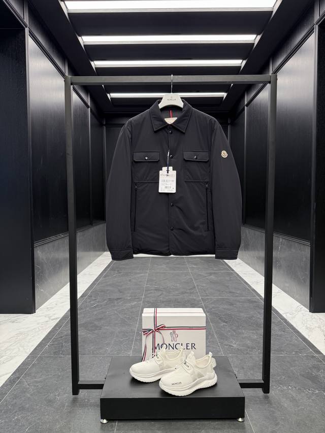 Moncler Giubbotto 134 Men's Premium Down Shirt Jacket. Filled with goose down.
