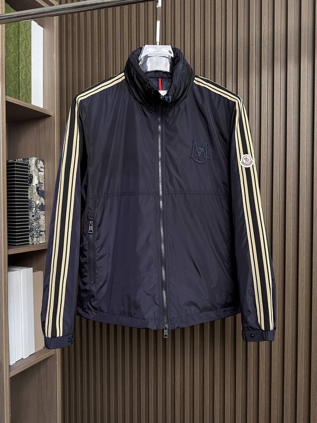 Navy ~ M family men's high-end fashion hooded outdoor jacket, 25 years early au