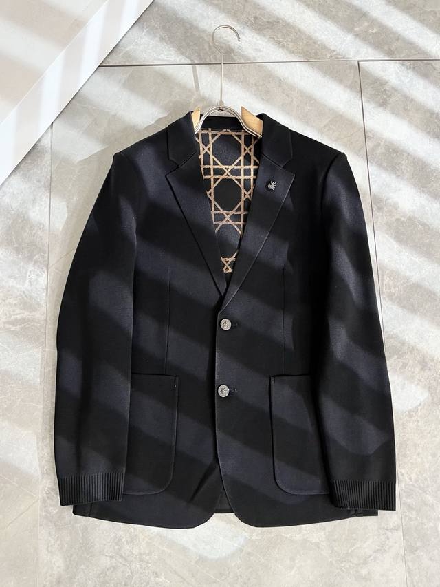 Dio*R Dior 2025 Fall/Winter knitted men's casual blazer, the latest in trendy si