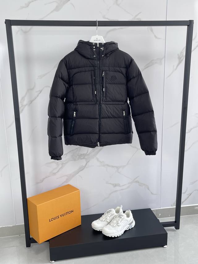 Moncler Men's Spring/Summer 25 Orfet Thin Short Hooded Lightweight Down Jacket,