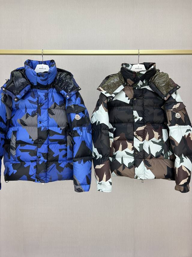 Mon*Cler's latest 2025 Mosa camouflage down jacket is now available at the count