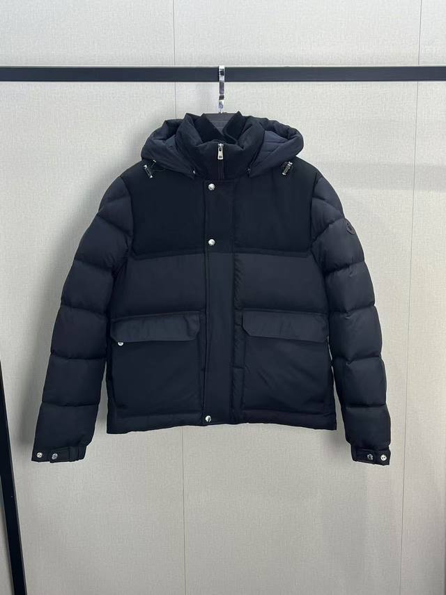 Monc 24 autumn and winter new fashion versatile casual warm down jacket wool ser