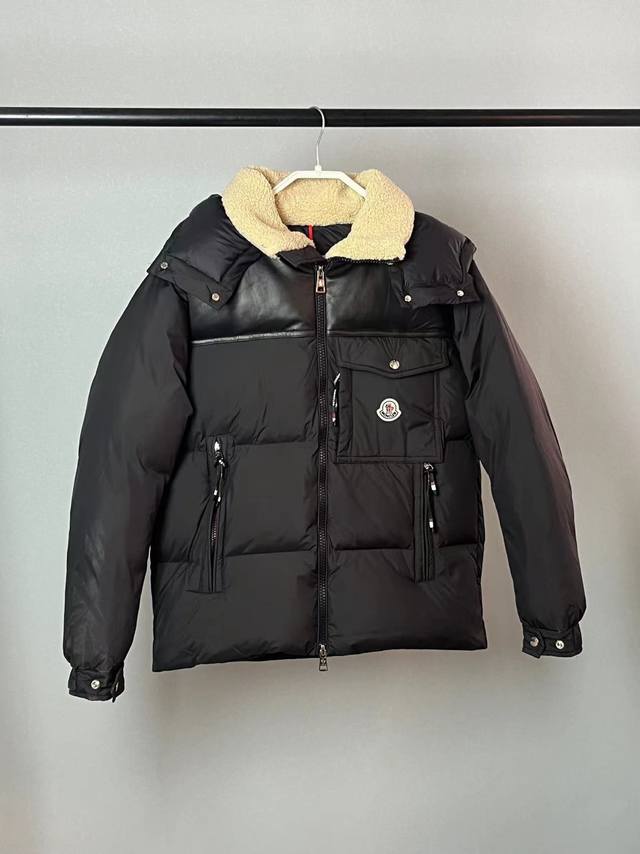 2025 Moncler Braye men's premium down jacket, featuring imported sheepskin and l