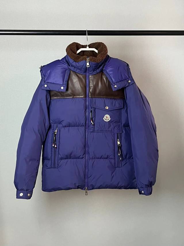 2025 Moncler Braye men's premium down jacket, featuring imported sheepskin and l