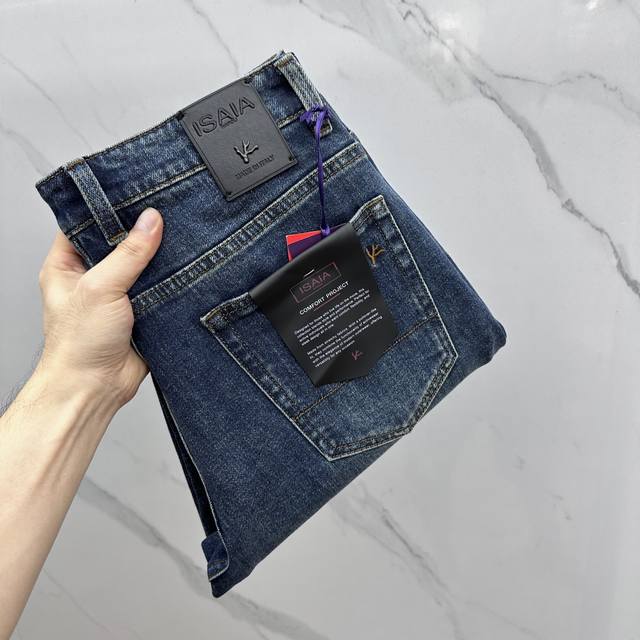 Isaia high-end custom jeans, the latest 2025 early spring jeans, available at th