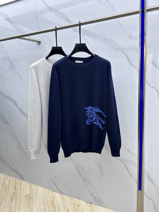 Burberry War Horse Jacquard Sweater is made from pure cotton. The natural fiber