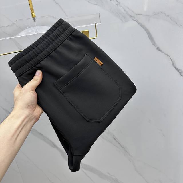 High-quality Zegna 2025 Fall/Winter new casual pants with three-dimensional emb