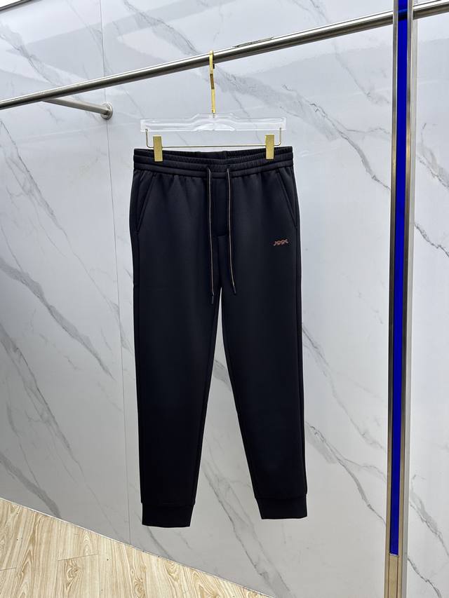 High-quality Zegna 2025 Fall/Winter new casual pants with three-dimensional emb