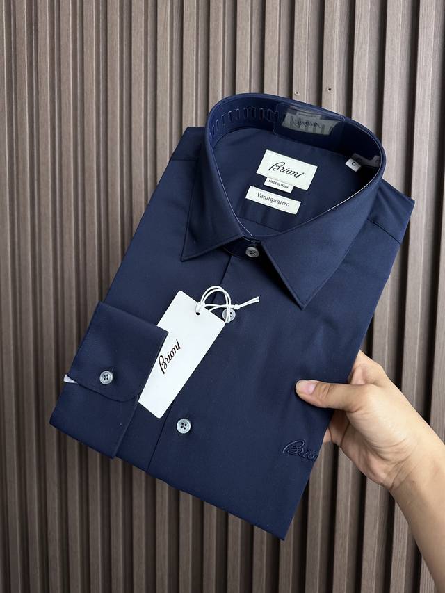 Navy blue ~ Brioni private label leader! Royal royal exquisite satin fabric bur