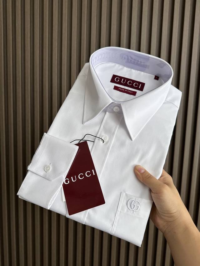 White~ Gucci 25Fw new long-sleeved shirt! Size: S-Xxl