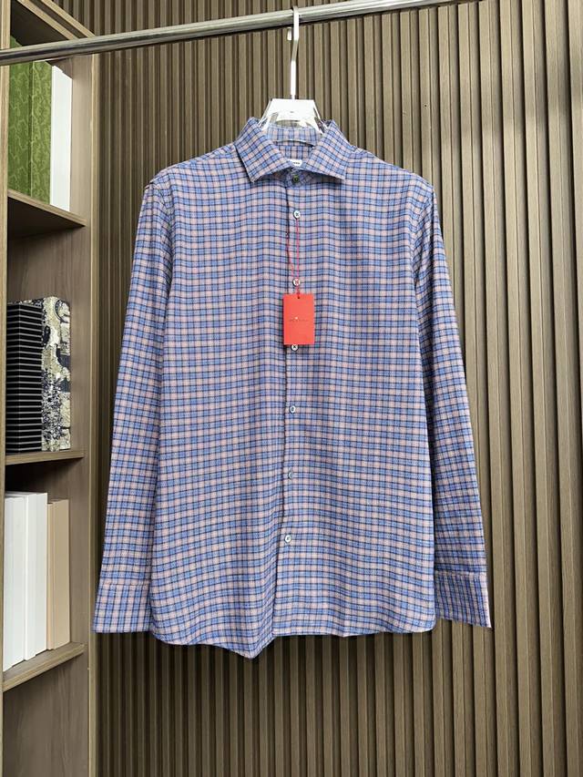 Blue card color matching plaid ~ Kit On red dot 2025Fw autumn and winter plaid
