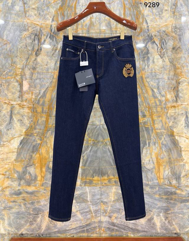 2025 Aw's latest Dg top-tier jeans, exclusive handmade Indian silk, imported raw