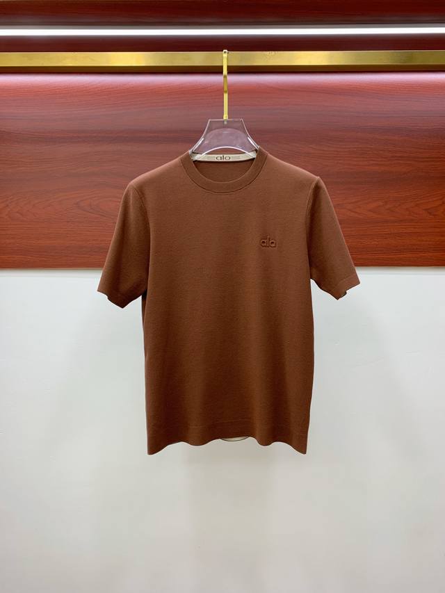Alo short-sleeved sweater, latest 2025 Fall/Winter collection, 1:1 top-tier repl