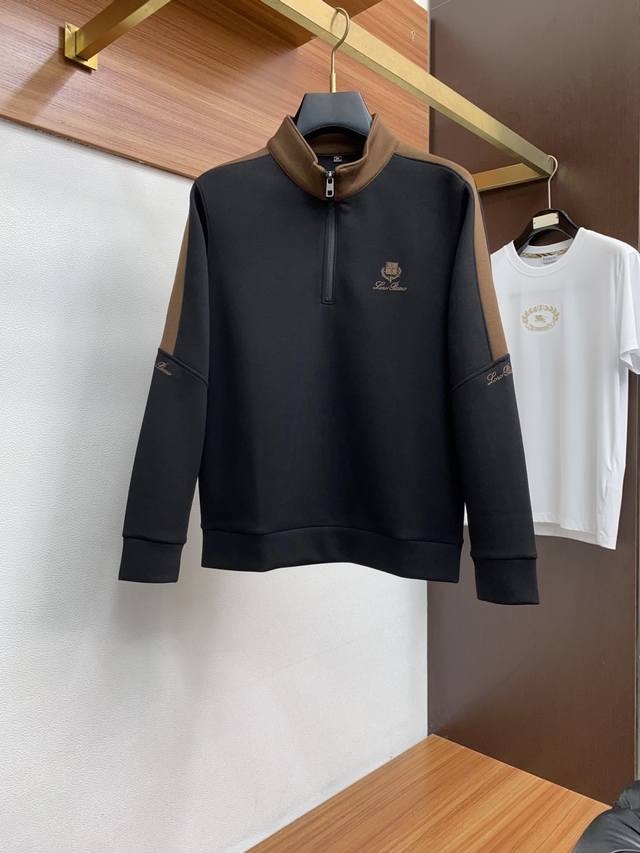 Lp Loro Piana Autumn/Winter 25 Men's High-End Stand-Collar Sport Long-Sleeved Sw